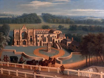 Abadía de Newstead, Nottinghamshire, Aspecto Oeste